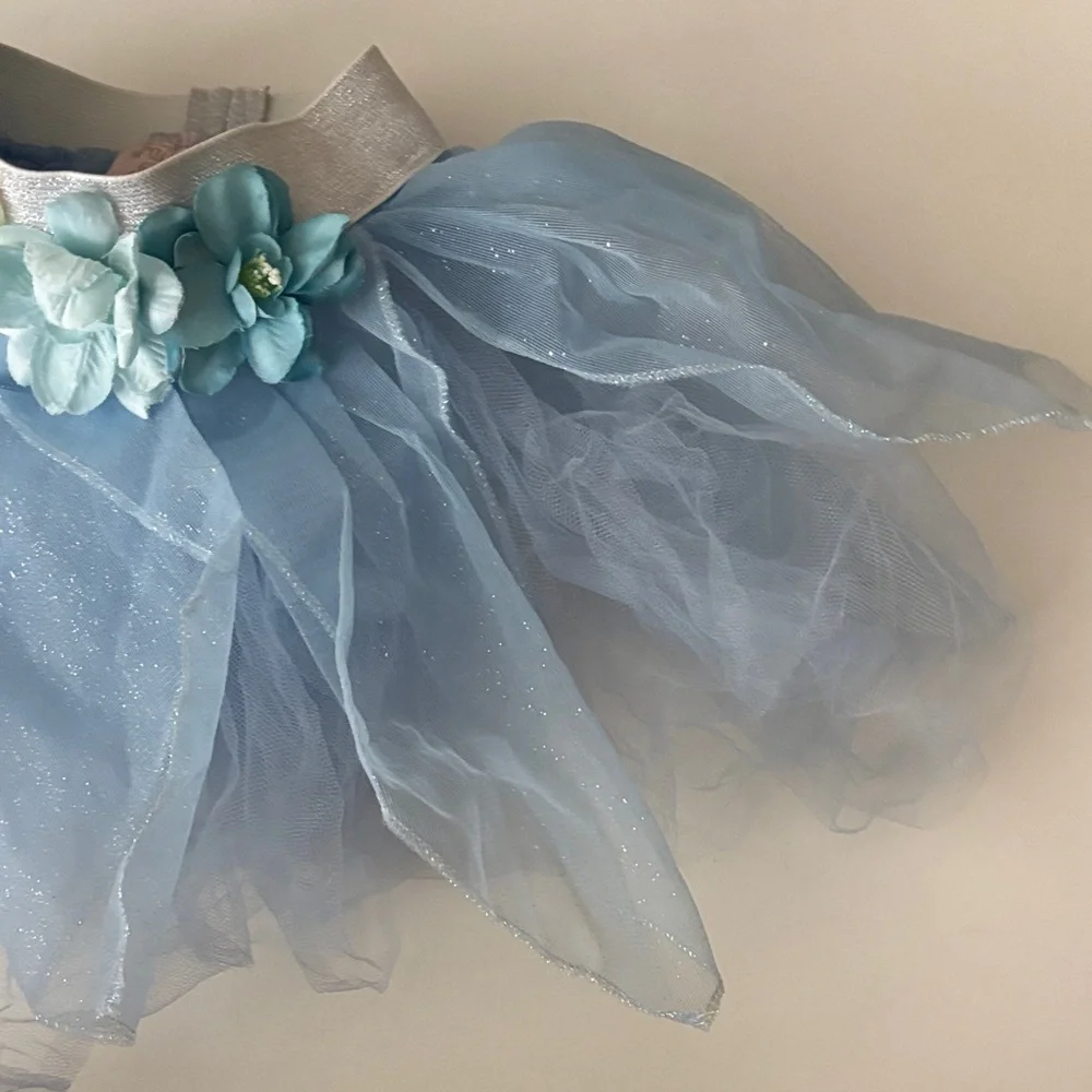 Best Fairy Dust Wishes Blue Tutu with Silver Band - Picture 5 of 8